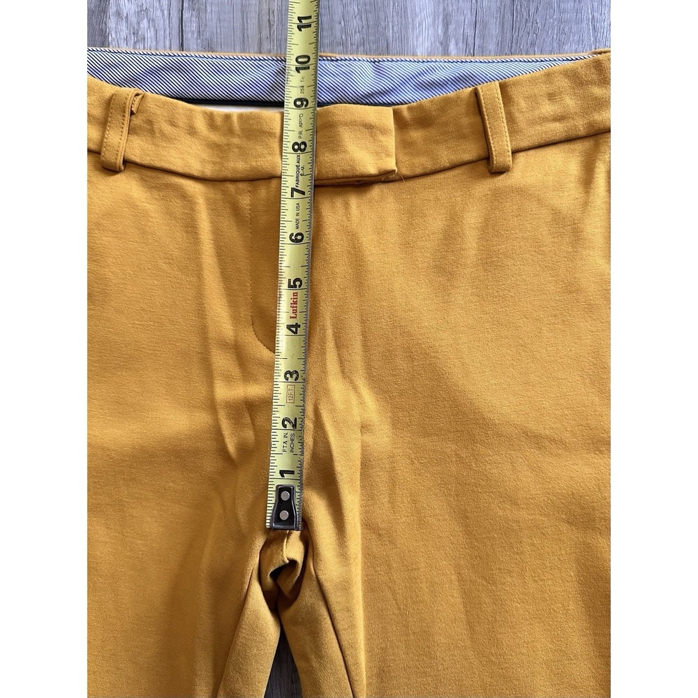 Malu Yellow dress pants cropped women's Size Large L Slit - Picture 13 of 15